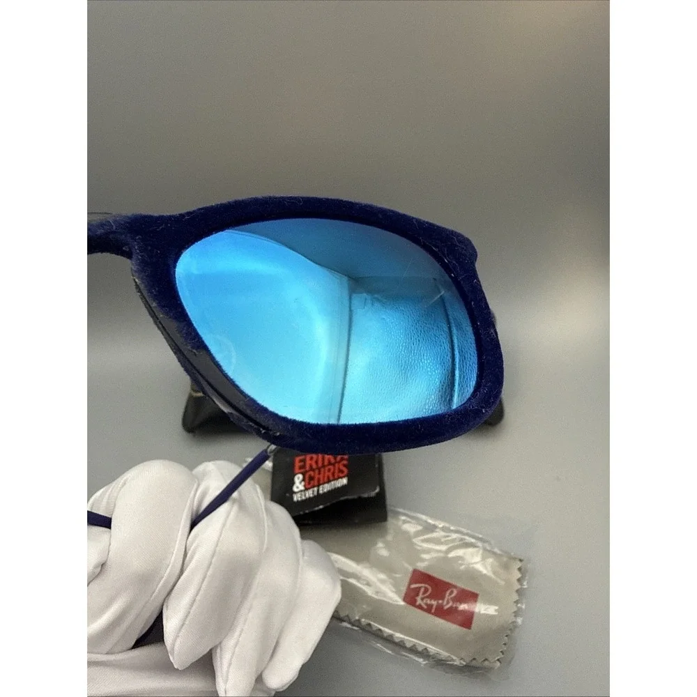 Ray-Ban RB4187 Authentic 6081/55 Blue Velvet Frame Sunglasses w/Cloth & Case
